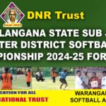 Telangana State Sub-Junior Inter-District Softball Championship 2024 Concludes Successfully